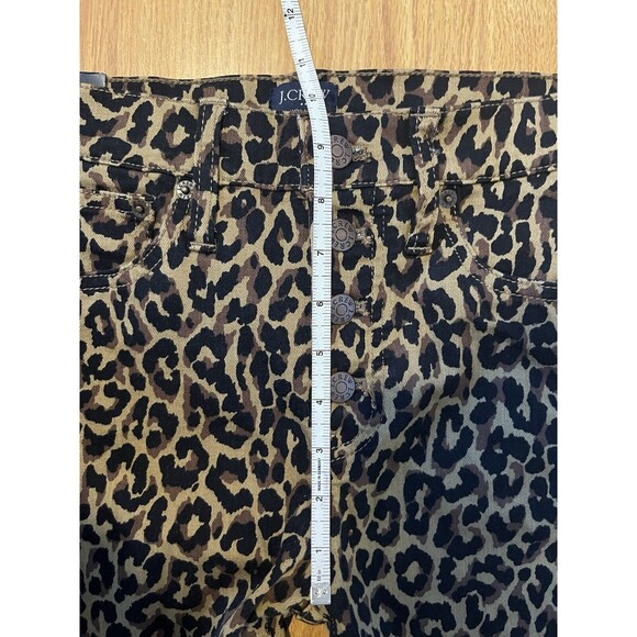 NWT J Crew Leopard Print 9” High Rise Skinny Jeans Size 26 - Picture 9 of 9